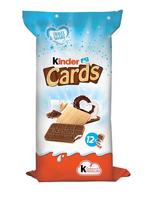 Ferrero Kinder карти с пълнеж от млечен и какаов крем 307 гр 24 бр