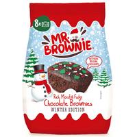 Mr. Brownie Шоколадов пандишпан с парченца шоколад и зимна захарна декорация 200 гр